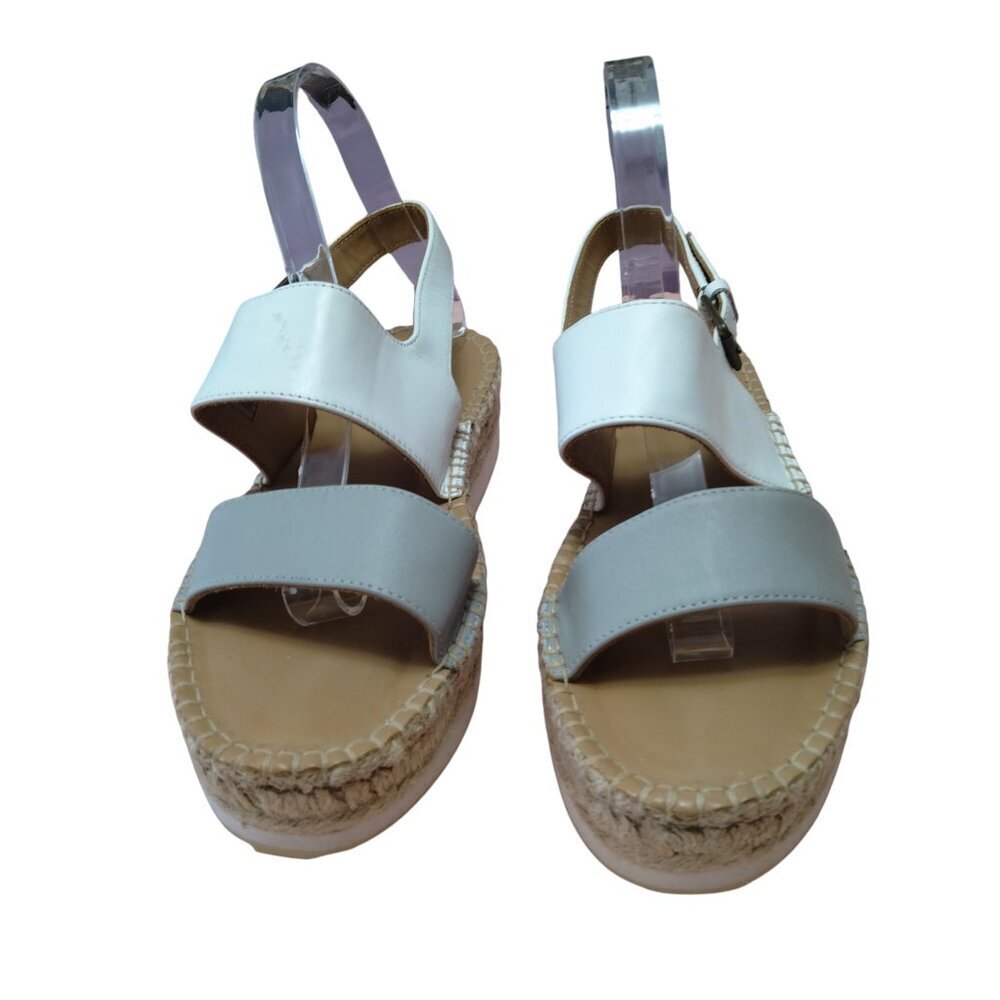 Soludos Women's Size 8 Ali Sport Sandals Leather Slingback Platform Espadrilles